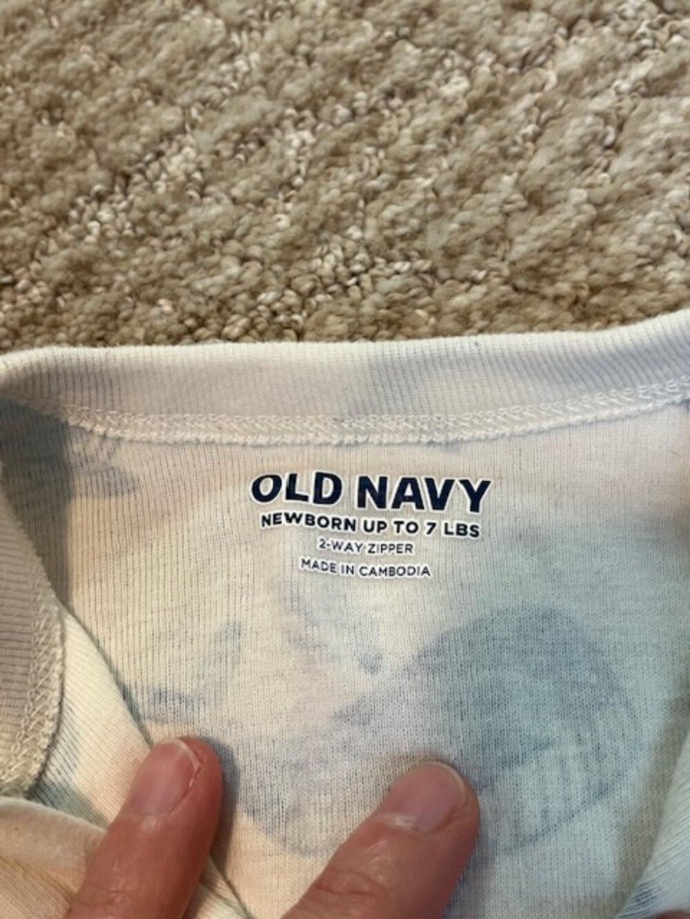 Old Navy Whale Onesie - Picture 2 of 4